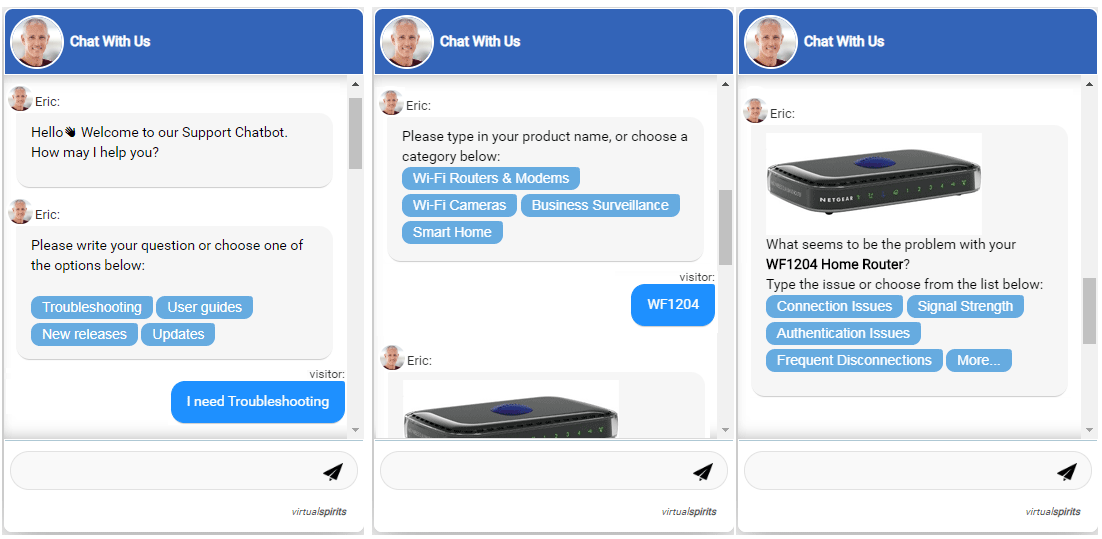 chabots technical support and troubleshooting