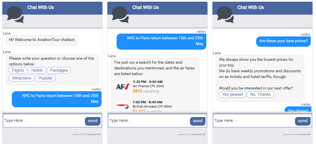 Chatbot for Messenger vs. Chatbot for Website