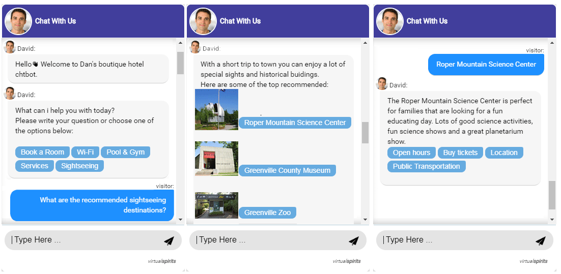 chatbot for hotel