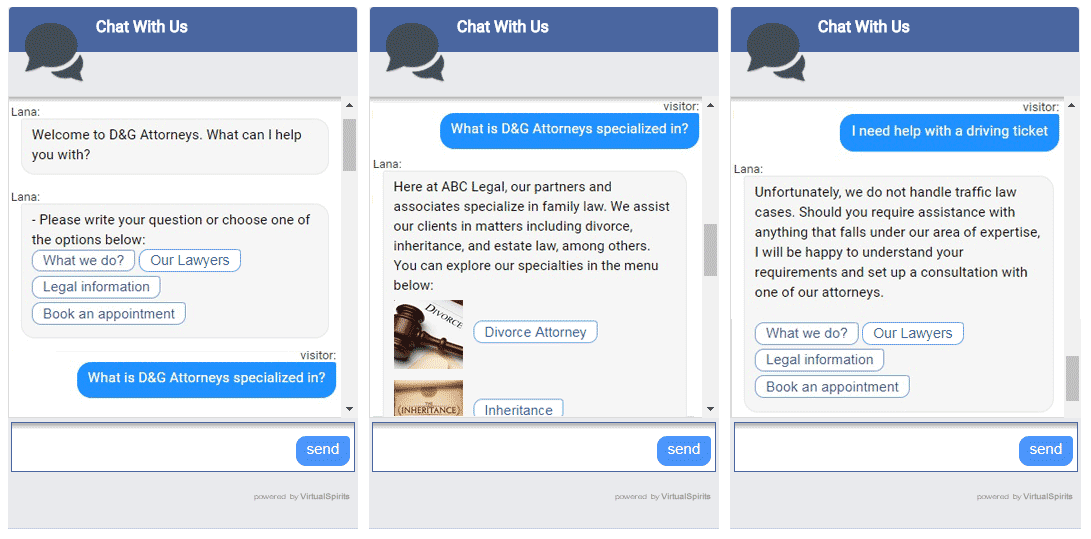 Legal Chatbot - Law Firms