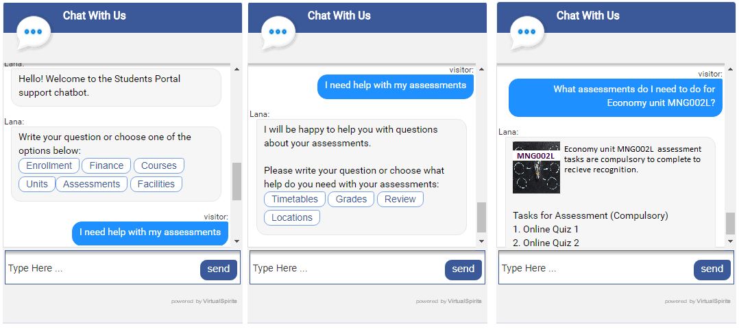 Chatbot per Università