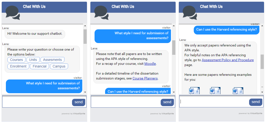 Chatbot pour l’éducation supérieure