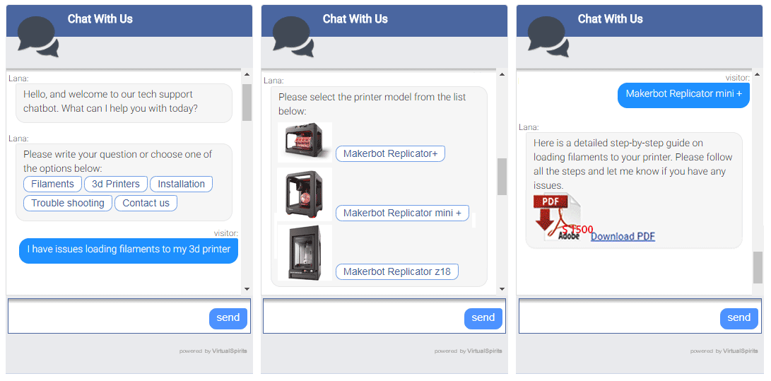 Chatbot per servizio assistenza