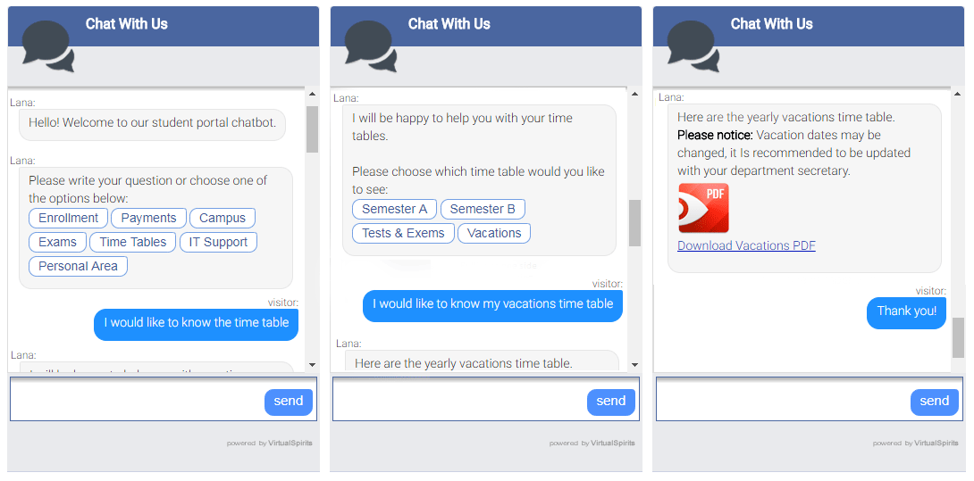 Chatbot for University Campus