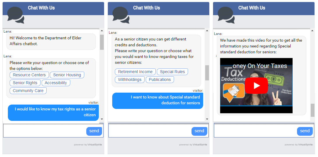 chatbots servizi governativi