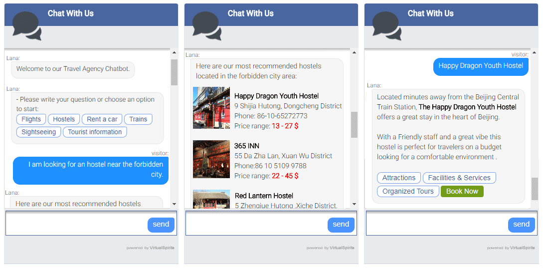 Chatbot hotel booking