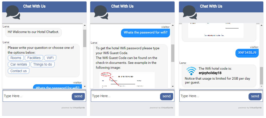 chatbot for hotel