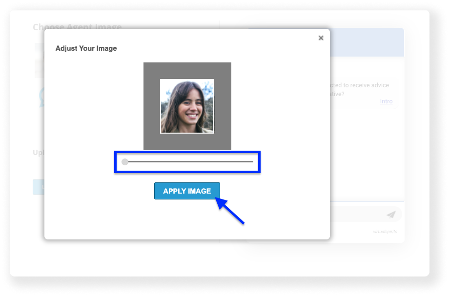 changing chatbot agent image