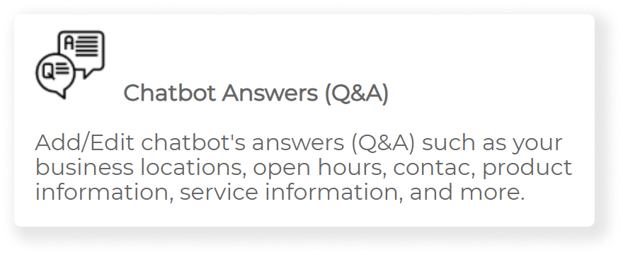 edit chatbot answers