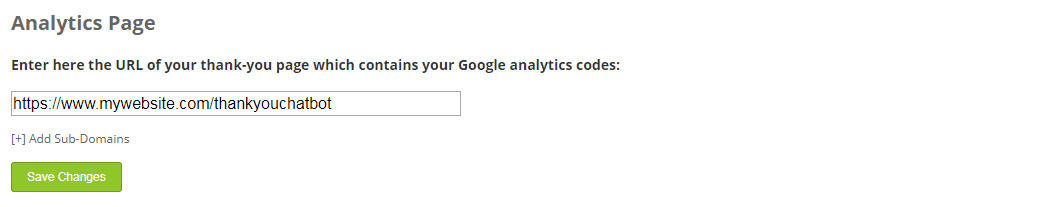 google analytics and other tracking