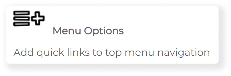 menu options