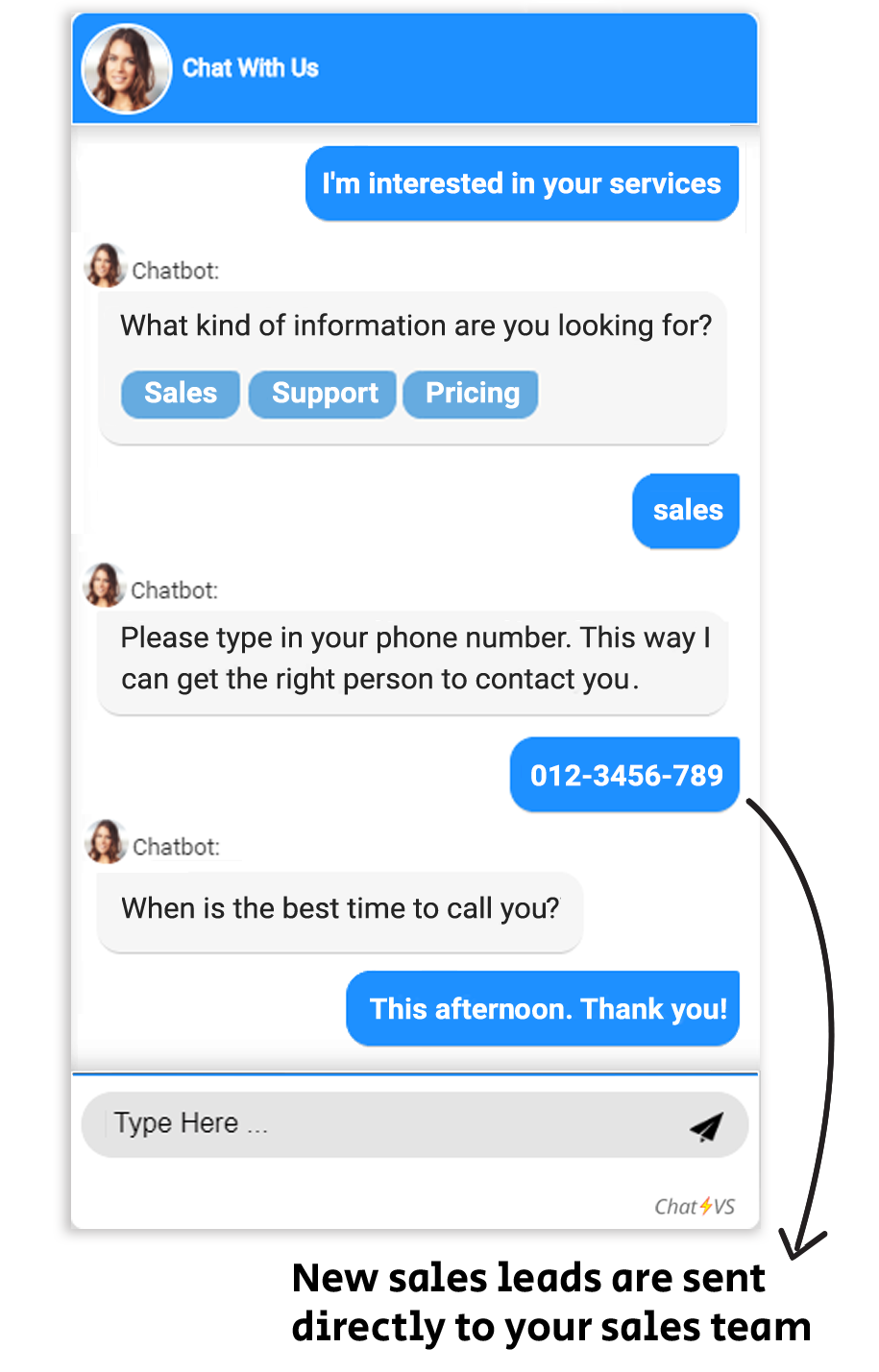 lead generation chatbot for business