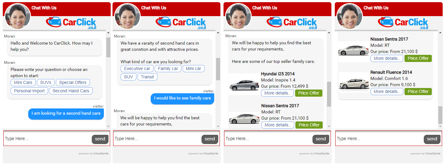 Chatbot for CarClick Car Dealership