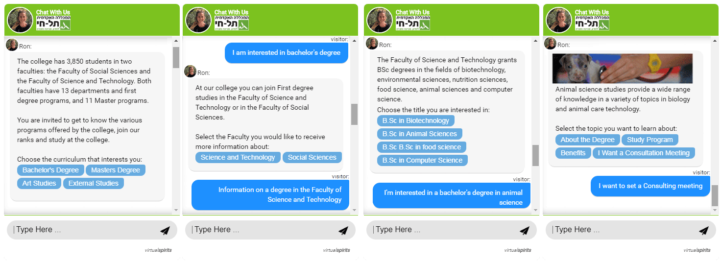 Chatbot für Tel-Hai college